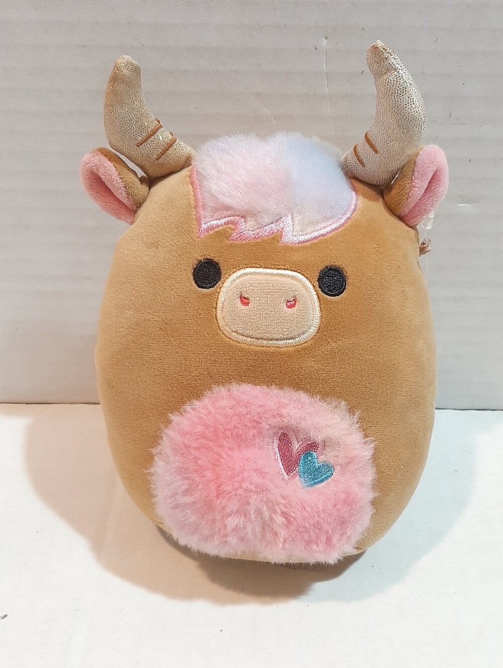 Squishmallows Candela Highland Cow 7.5” Valentine Exclusive